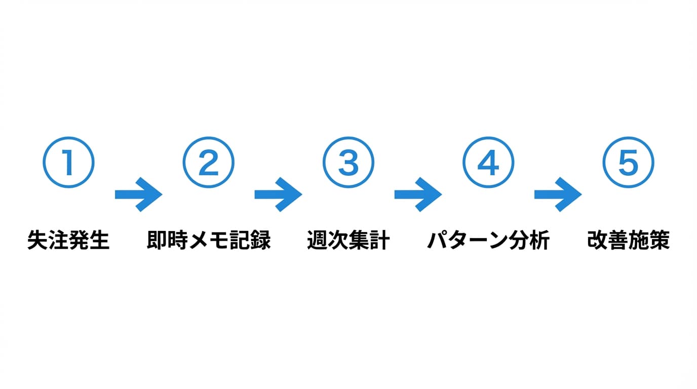 失注分析フロー