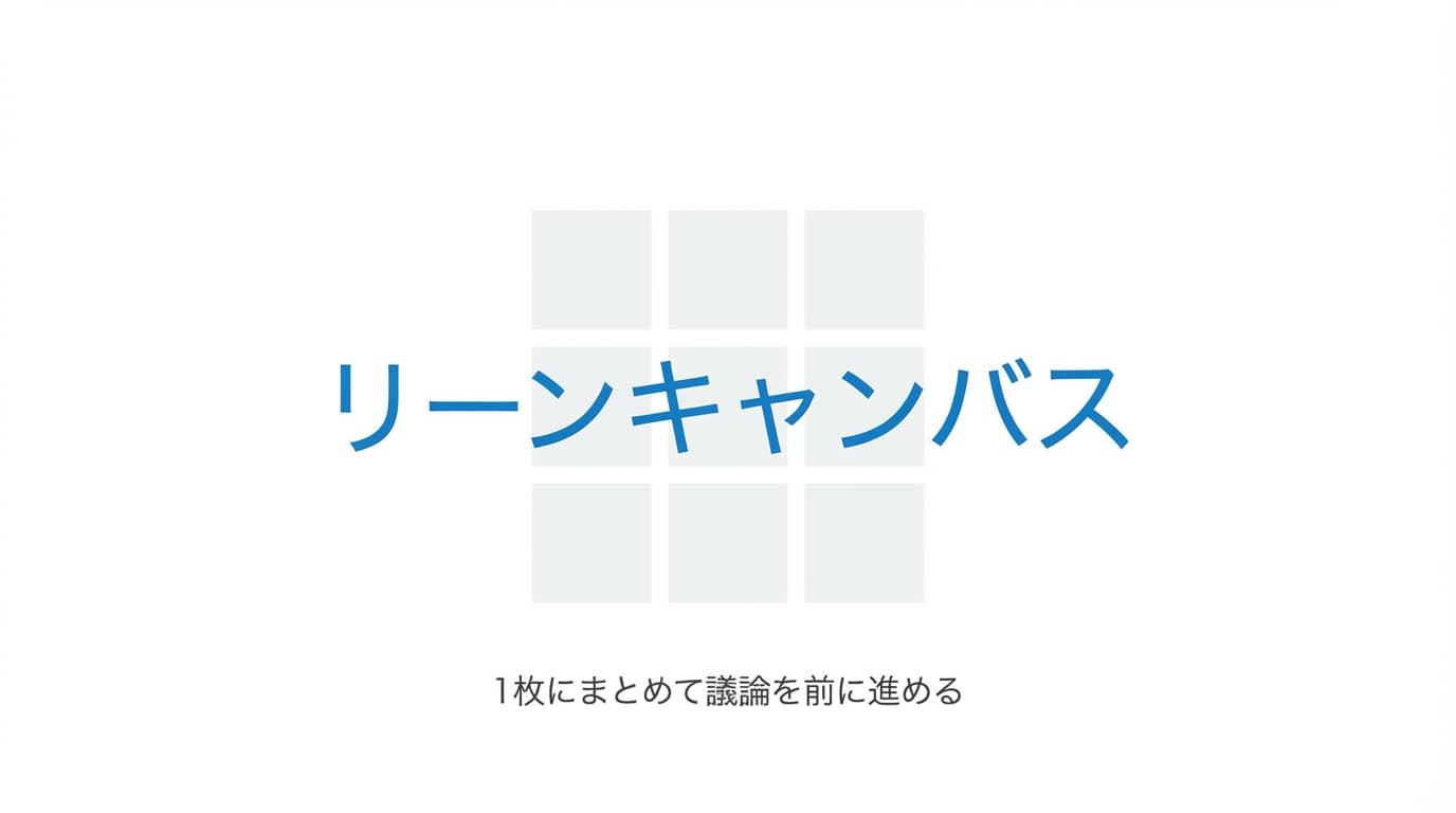 事業アイデアを1枚にまとめて議論を前に進める方法
