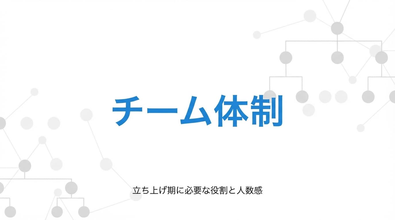 立ち上げ期に必要な役割と人数感の考え方