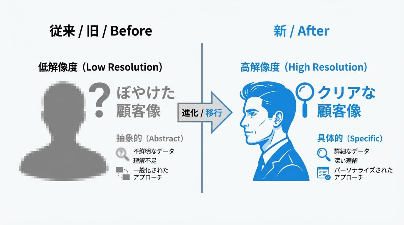低解像度と高解像度