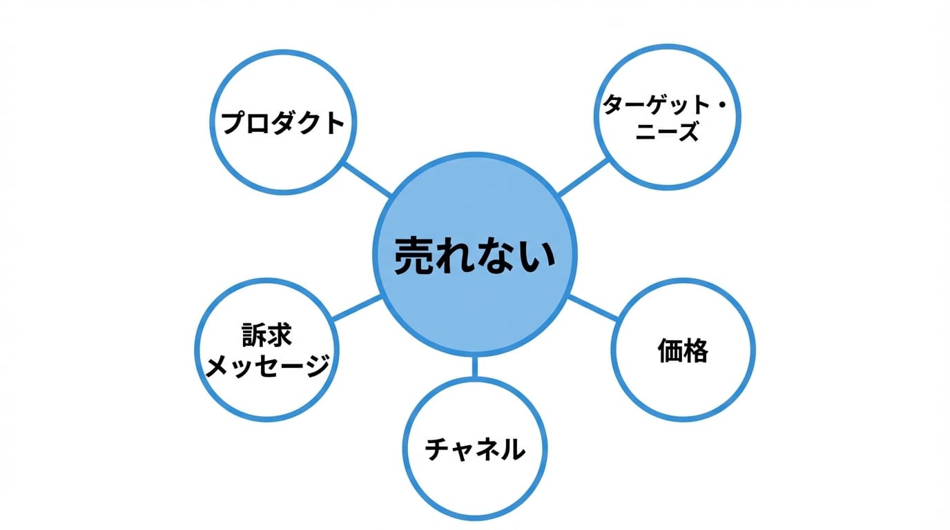 売れない5つの原因
